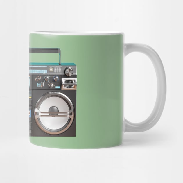Vintage Boombox Ghettoblaster by The WYLD Tribe